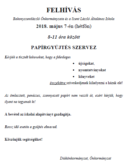 Papírgyűjtés